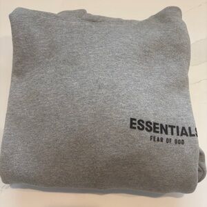 Men’s Fear of God Essentials Heather Gray Pullover XXXS. Originally $120
$40